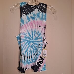 ELEVEN by Venus Williams Goddess Waterfall Tie Dye Tank NWT Size XS